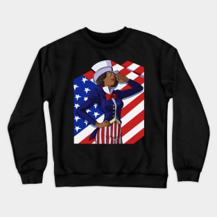 African American 4th of July Uncle Sam Crewneck Sweatshirt